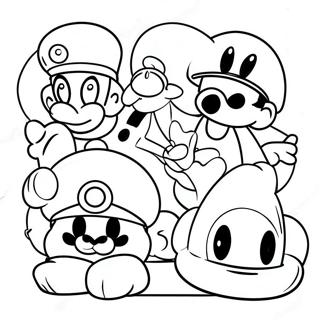 Cappy Mario Odyssey Pages à colorier