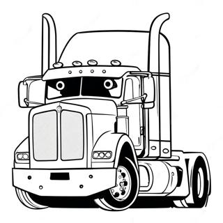 Page De Coloriage Du Camion Peterbilt 125926-59761