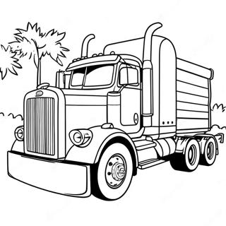 Page De Coloriage Du Camion Peterbilt Vintage 125927-59766