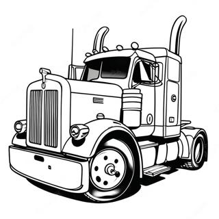 Page De Coloriage Du Camion Peterbilt Vintage 125927-59767