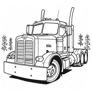 Page De Coloriage Du Camion Peterbilt Vintage 125927-59768