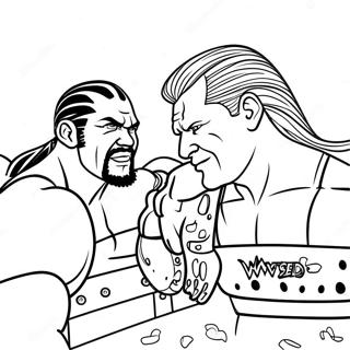 Page De Coloriage Des Superstars Wwe En Action 126004-59825