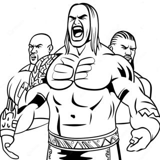 Page De Coloriage Des Superstars Wwe En Action 126004-59826