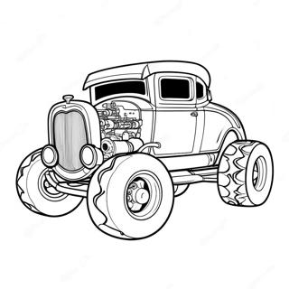 Page De Coloriage Bone Shaker Hot Wheels Cool 126030-59846