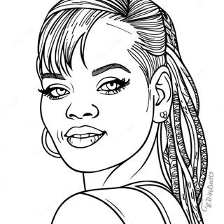 Rihanna Pages À Colorier