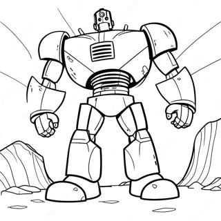 Page De Coloriage Du Geant De Fer En Action 126213-59990