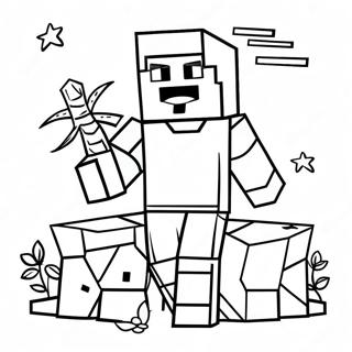 Steve De Minecraft Page De Coloriage 126236-60003