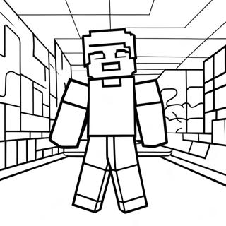 Steve De Minecraft Page De Coloriage 126236-60004