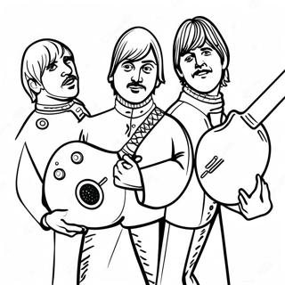 Beatles Pages À Colorier