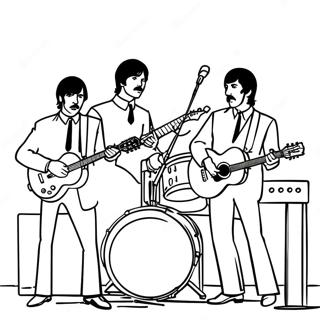 Page De Coloriage Des Beatles En Concert 126703-60369
