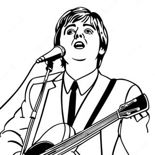 Page De Coloriage De Paul Mccartney Chantant 126705-60378