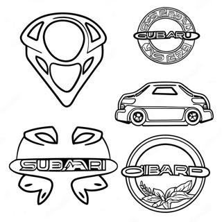 Page De Coloriage Du Logo Subaru 126985-60584