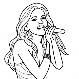 Page De Coloriage Shakira Chantant Sur Scene 127012-60606