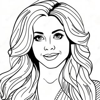 Page De Coloriage Shakira Avec Ses Cheveux Iconiques 127015-60620