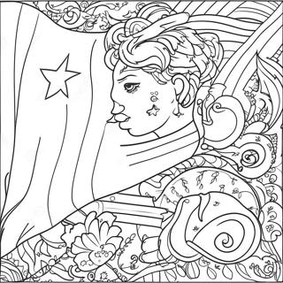 Page De Coloriage Du Drapeau Cubain Audacieux 127091 60675