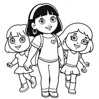 Dora Et Ses Amis Pages À Colorier