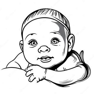 Bébé Nouveau-Né Réaliste Pages À Colorier