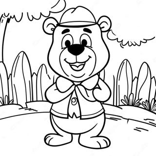 Yogi Lours Dans Le Parc Jellystone A Colorier 127503-60996