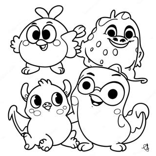 Page De Coloriage De Monstres Bebes Disney Joyeux 127556-61037