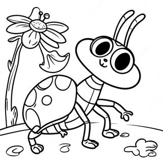 Page De Coloriage La Vie Dun Insecte 127757-61312