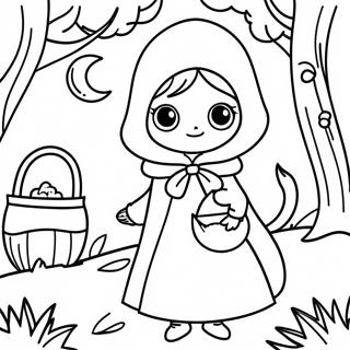 Le Petit Chaperon Rouge Pages À Colorier