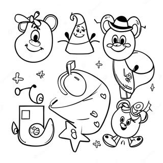 Page De Coloriage Amusante De Lalphabet Disney 128045-61547