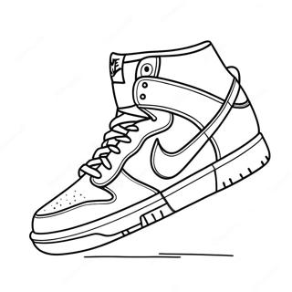 Coloriage De Nike Dunks Classiques En Action 128198-61659