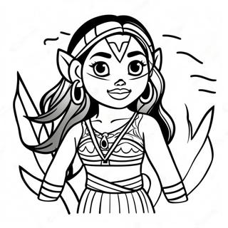 Page De Coloriage De Moana Tatouee Coloree 128456-61866