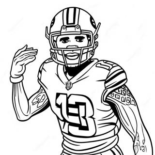 Odell Beckham Jr En Action A Colorier 128558-61937