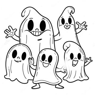 Page De Coloriage De Fantomes Et Gobelins Ludiques 128612-61982