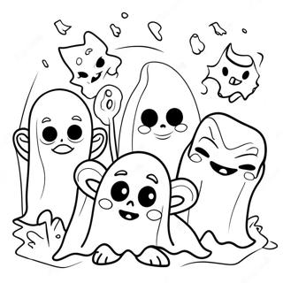 Page De Coloriage De Fantomes Et Gobelins Ludiques 128612-61983