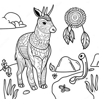 Page De Coloriage Faune Autochtone 128896 62202