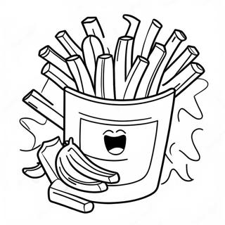 Page De Coloriage Frites Dorees Et Croquantes 129123-62375