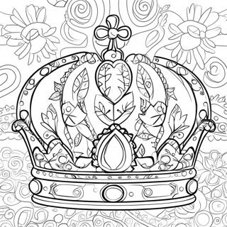 Page De Coloriage Couronne Majestueuse 129148-62394