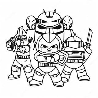 Page De Coloriage Des Personnages Miniforce 129202-62445