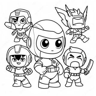 Page De Coloriage Des Personnages Miniforce 129202-62446