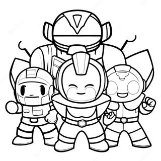 Page De Coloriage Des Personnages Miniforce 129202-62448