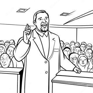 Page De Coloriage Du Pasteur Prechant Dans Leglise 129278-62500