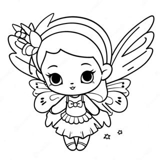 Page De Coloriage De Fee Punk Goth Avec Des Ailes 129331 62547