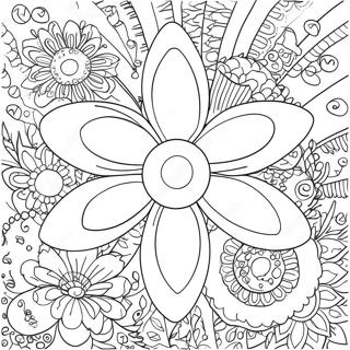 Page De Coloriage Flower Power 129352-62551