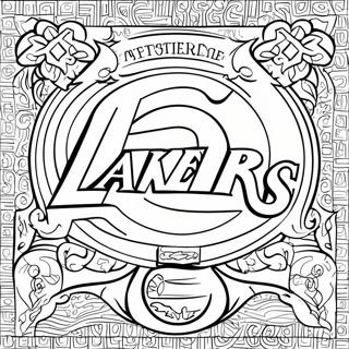 Page De Coloriage Du Logo Des Lakers 129378-62574