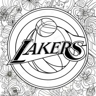 Page De Coloriage Du Logo Des Lakers 129378-62576