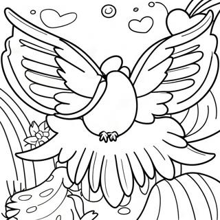 Page De Coloriage Des Ailes Doiseau Colorees 129403-62593