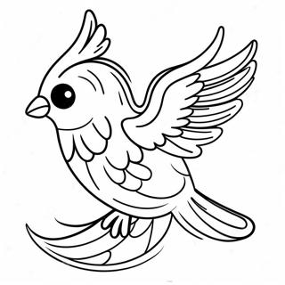 Page De Coloriage Des Ailes Doiseau Colorees 129403-62595