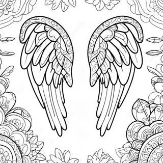 Page De Coloriage Des Ailes Angeliques 129406 62606