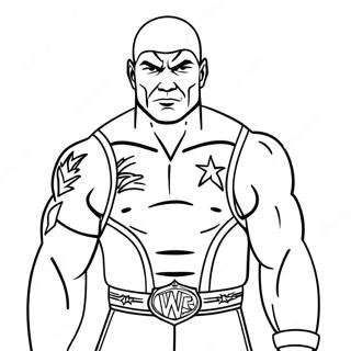 Page De Coloriage De La Wwe 129427-62611