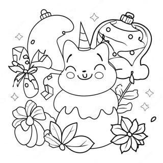 Page De Coloriage De Celebration Joyeuse Des Vacances 129456 62641