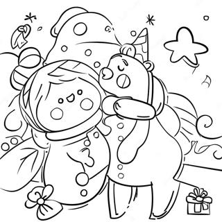 Page De Coloriage De Celebration Joyeuse Des Vacances 129456 62643