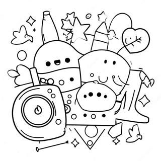 Page De Coloriage De La Veille Du Nouvel An Joyeuse 129457 62648