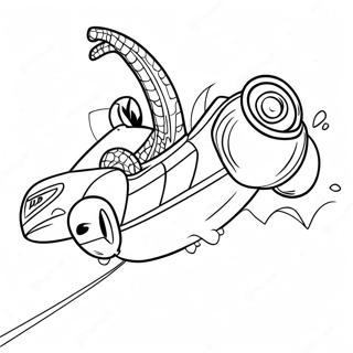 Voiture Spiderman Pages à colorier